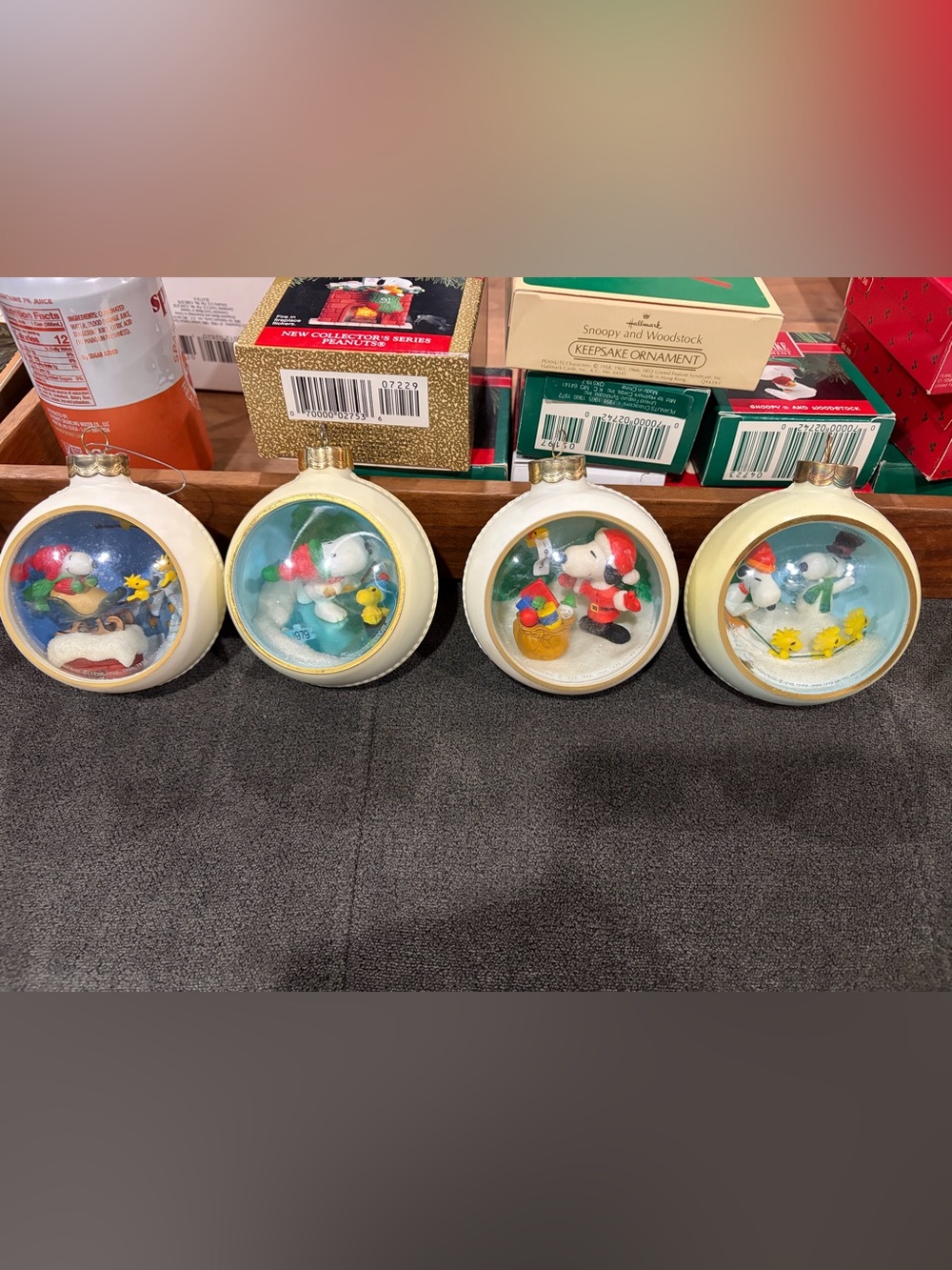 Set of Four - Hallmark Snoopy Christmas Keepsake Ornament